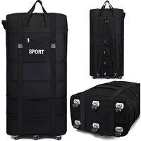 Foldable Luggage Suitcase with Wheels - 4 Colours & 3 Sizes RRP £49.99 Sale price £12.99