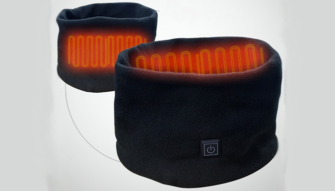 Electric Heated Fleece Neck Warmer - 4 Colours was £ now £9.99