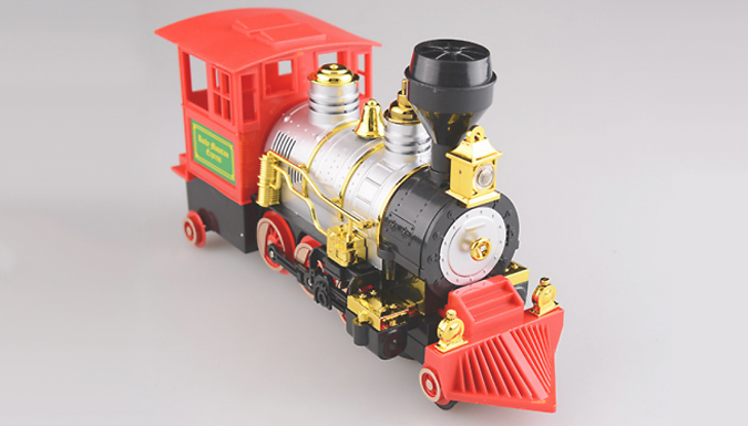 Light-Up Electric Steam Train Toy With Sounds was £ now £15.99