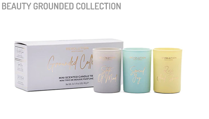Revolution Beauty Scented Candle Trio Set - 3 Scents was £ now £8.99