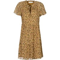 Naf Naf  MARIA R1  women's Dress in Brown. Sizes available:UK 6