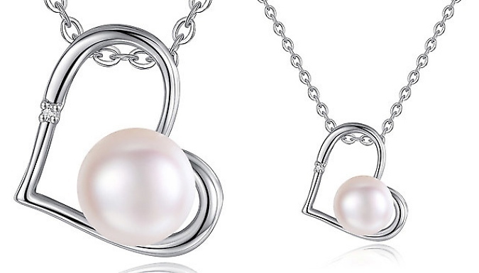 Genuine Diamond and Freshwater Pearl Pendant was £ now £19.99