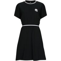 Karl Lagerfeld  IKONIK 2.0 T-SHIRT DRESS  women's Dress in Black RRP £153.00 Sale price £130.05