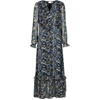 Vila  VIKELLY V-NECK L/S ANCLE  women's Long Dress in Multicolour RRP £42.99 Sale price £36.54