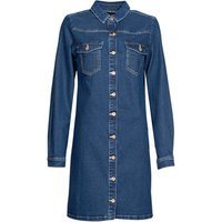 Pieces  PCPERRY L/S DENIM DRESS-VI  women's Dress in Blue RRP £33.99 Sale price £28.89