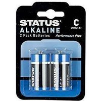 Status C Cell Alkaline Batteries - 2 Pack RRP £2.43 Sale price £2.28