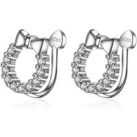 Cubic Zirconia & Sterling Silver Slide-On Earrings - 2 Designs! | Wowcher RRP £49.00 Sale price £9.99