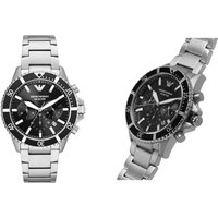 Men'S Emporio Armani Diver Chronograph Watch - Silver | Wowcher RRP £279.95 Sale price £119.00