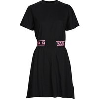 Karl Lagerfeld  JERSEY DRESS W/LOGO WAIST  women's Dress in Black RRP £153.00 Sale price £130.05