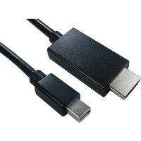 Cables Direct Mini DP/HDMI 2m Mini DisplayPort Black RRP £17.99 Sale price £16.58