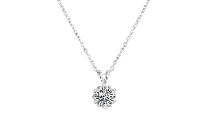 Simulated Crystal Pendant Necklace was £ now £14.99