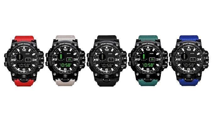 StrideSync Multifunction Luminous Sports Watch - 5 Colours was £ now £9.99