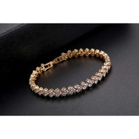 Gold Tennis Bracelet With Cz Crystals - Silver | Wowcher RRP £49.99 Sale price £10.00