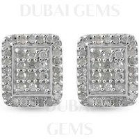 Dubai Marina Cluster Stud Earrings - Silver | Wowcher RRP £1199.99 Sale price £475.00