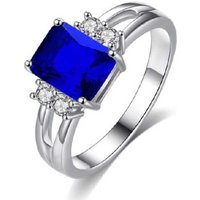 Blue Crystal Ring And Earrings Set | Wowcher RRP £79.99 Sale price £10.99