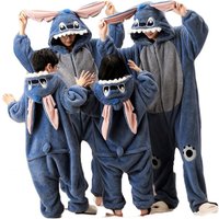 Fluffy Disney Inspired Family Flannel Onesie Pyjamas- 5 Designs - Black | Wowcher RRP £39.99 Sale price £14.99