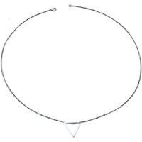 Unisex Silver Triangle Pendant Necklace | Wowcher RRP £14.99 Sale price £4.99