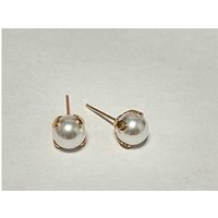 Faux Pearl Stud Earrings Rosegold - Silver | Wowcher RRP £49.99 Sale price £4.50