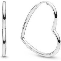Heart Hoop Earrings - Silver | Wowcher RRP £16.99 Sale price £7.00