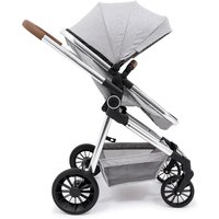 3-In-1 Pushchair - Carrycot & Car Seat: 3 Colour Options - Grey | Wowcher RRP £299.00 Sale price £199.00