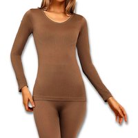 2 Pieces Womens Thermal Underwear Set - Pick From 5 Colours - Black | Wowcher RRP £29.99 Sale price £7.99