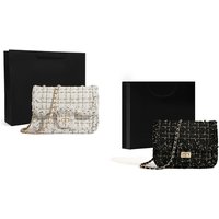 Textured Gucci Inspired Shoulder Bag - Black Or White! | Wowcher RRP £24.99 Sale price £10.99