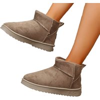 Ugg Inspired Mini Fleece Lined Suede Ankle Boots - Black | Wowcher RRP £24.99 Sale price £14.99