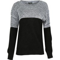 Women'S Darci Colour Block Knitted Jumper - 6 Colours - Black | Wowcher RRP £50.00 Sale price £14.99