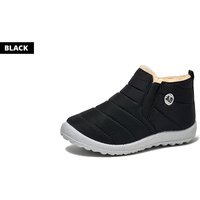 Kids' Winter Plush Ankle Boots - Black | Wowcher RRP £49.99 Sale price £10.99