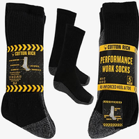 Pack Of 12 Regular Work Socks Black 6-11 | Wowcher RRP £17.99 Sale price £11.39