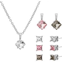 7Pc Pendant Necklaces And Earrings Set - Silver | Wowcher RRP £89.99 Sale price £14.99
