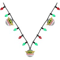 Holiday Sparkle With Baby Yoda Light Up Xmas Necklace - Silver | Wowcher RRP £7.99 Sale price £3.99