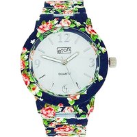 Eton Ladies Analogue Floral Watch - Silver | Wowcher RRP £39.99 Sale price £13.99