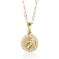 Feather Open Pendant With Message - Silver | Wowcher RRP £49.99 Sale price £6.99